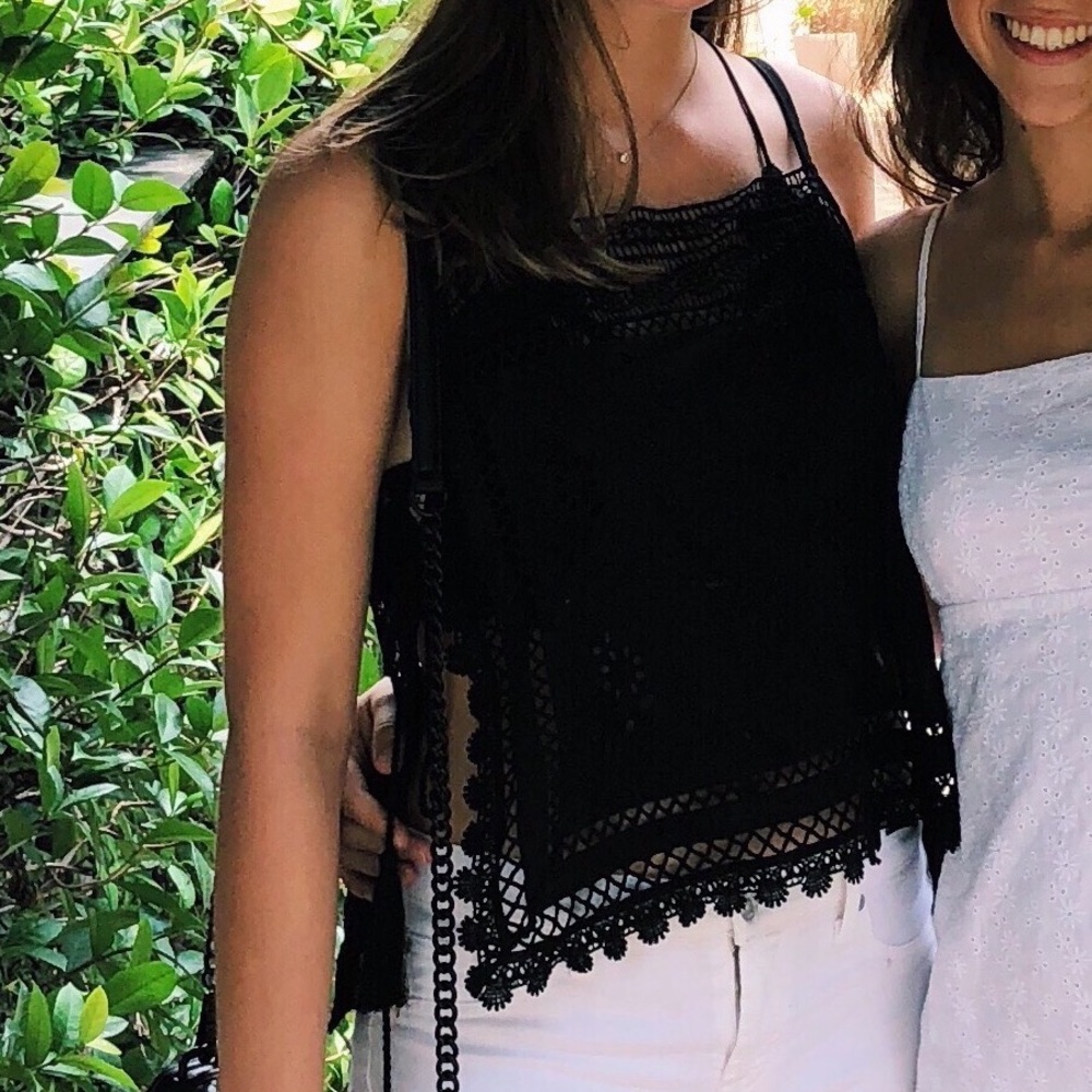 Black free people tank size S